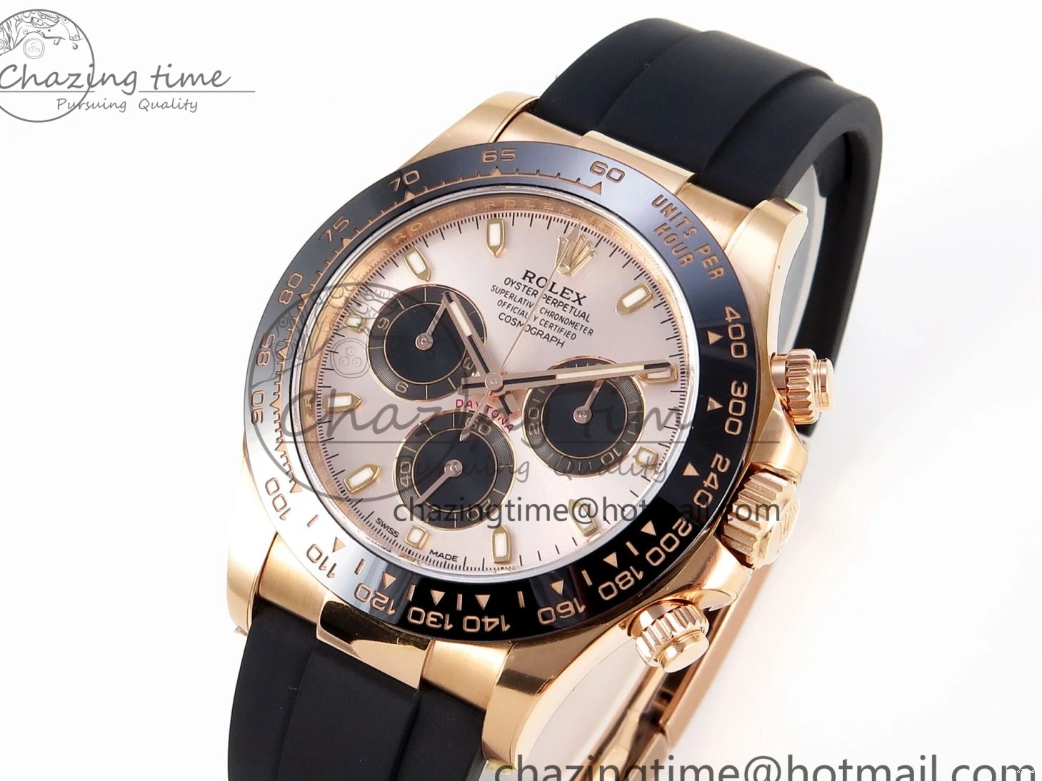 MiroTime 0416 Daytona 116515 Clean 1:1 Best Edition Silver Dial RG Markers on Oysterflex Strap SA4130 V WrinkleFree 1965